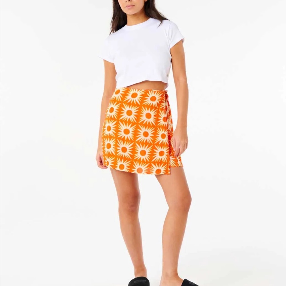 Rip Curl Sunburst Orange Mini Skirt